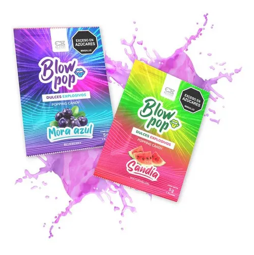 Blow Pop X2 Sobres – Polvos Explosivos para Sexo Oral